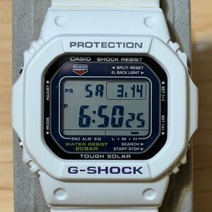 Casio G-Shock G-5600A-7 Tough Solar White Square Men's Digital Watch G5600 5600